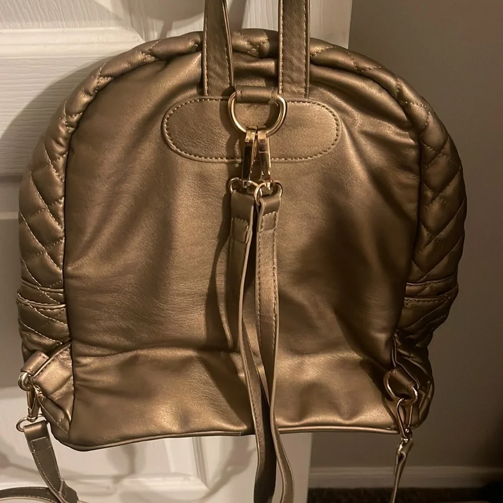 Bebe bronzed, mini backpack - Picture 2 of 3